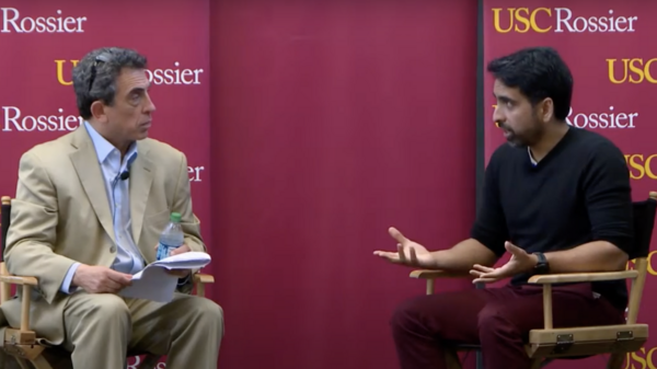 Alan Arkatov and Sal Khan have a conversation